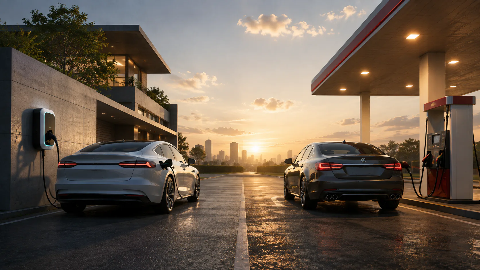 ภาพประกอบ รถยนต์ไฟฟ้า (EV) กับ รถยนต์น้ำมัน (ICE) ต่างกันอย่างไร: ข้อควรรู้ก่อนตัดสินใจซื้อ